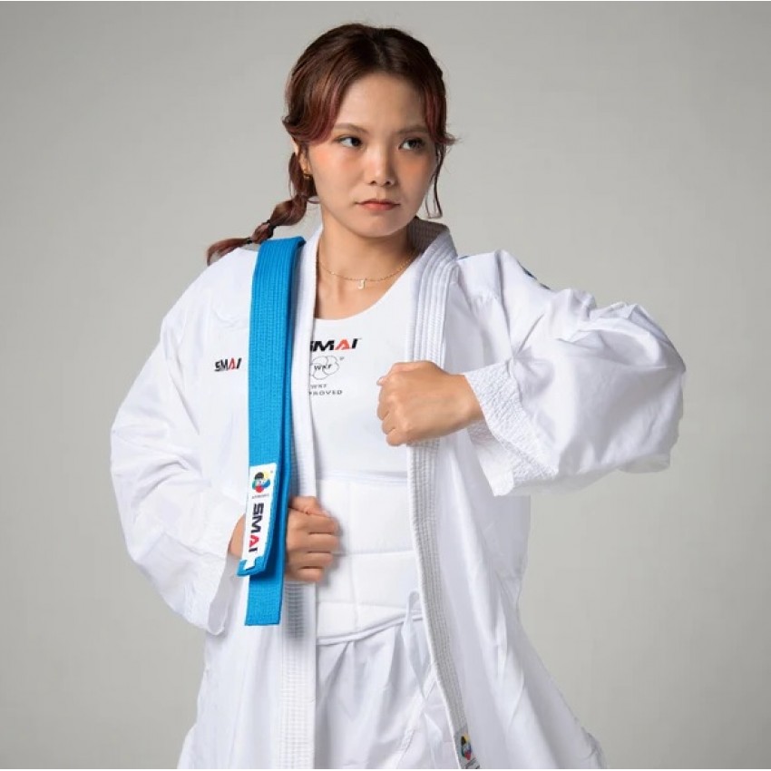 Пояс для кімоно Delux Version з ліцензією WKF | блакитний | SMAI SM B002UWKF