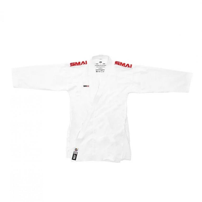 КОМПЛЕКТ КІМОНО (2 КУРТКИ ТА 1 ШТАНИ) "JIN KUMITE GI ELITE" PREMIER LEAGUE | БІЛЕ | SMAI AS-034PACK