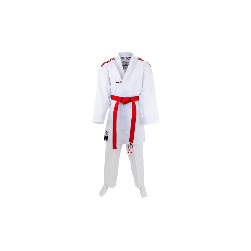Комплект кімоно (2 куртки та 1 штани) SMAI Pro Fighter Kumite WKF Approved | білий | AS-054PACK