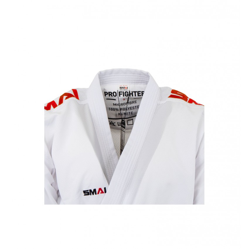 Комплект кімоно (2 куртки та 1 штани) SMAI Pro Fighter Kumite WKF Approved | білий | AS-054PACK