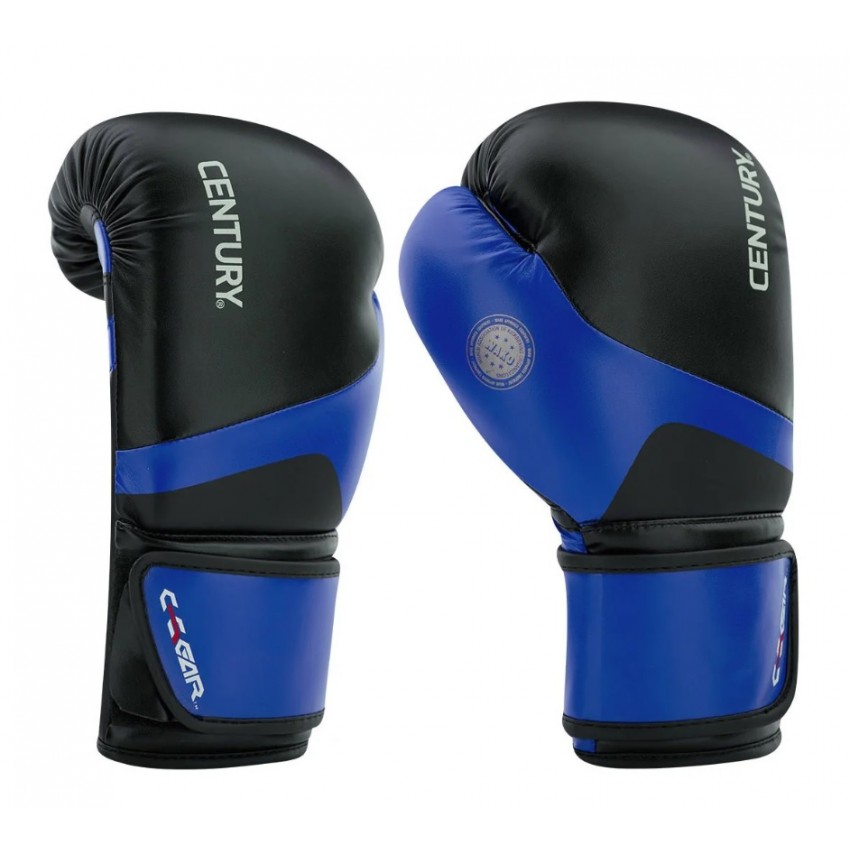 Перчатки для кикбоксинга CENTURY C-GEAR с лицензией WAKO | черно-синий |CENTURY 115540-016