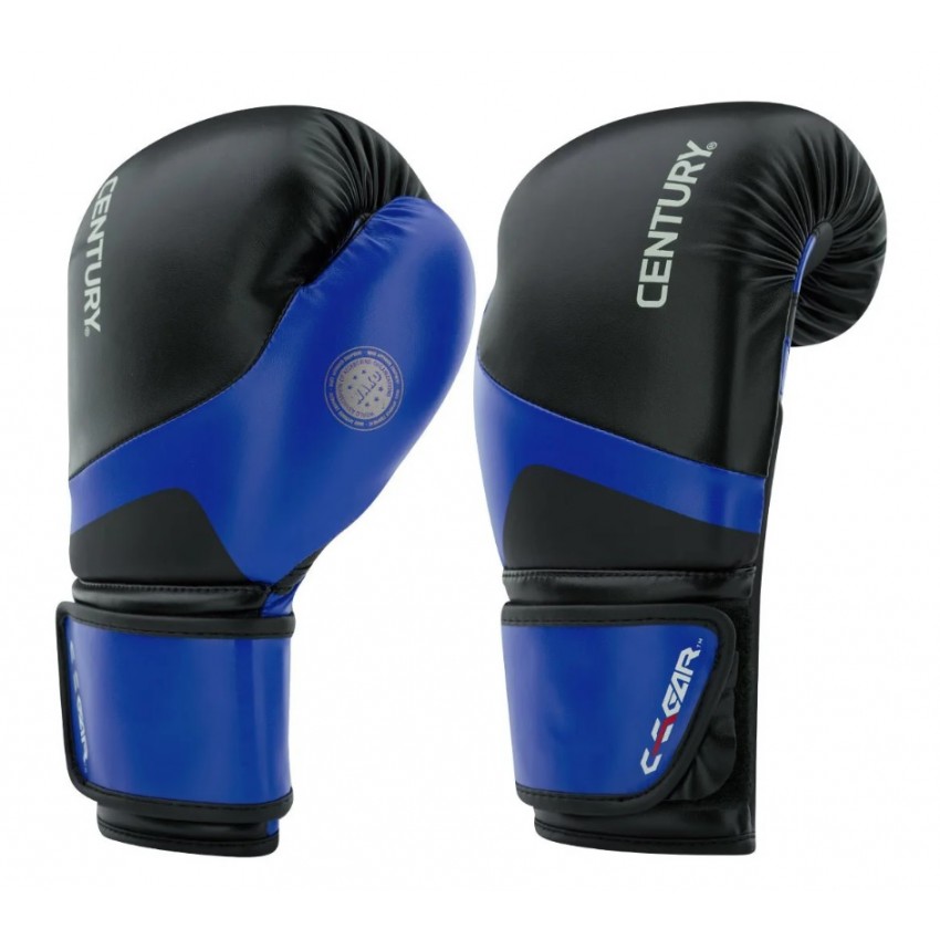 Перчатки для кикбоксинга CENTURY C-GEAR с лицензией WAKO | черно-синий |CENTURY 115540-016