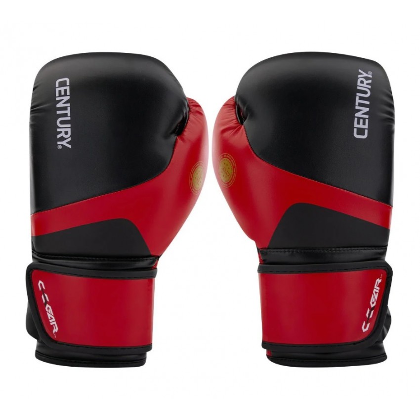 Перчатки для кикбоксинга CENTURY C-GEAR с лицензией WAKO | красно-черный |CENTURY 115540-019