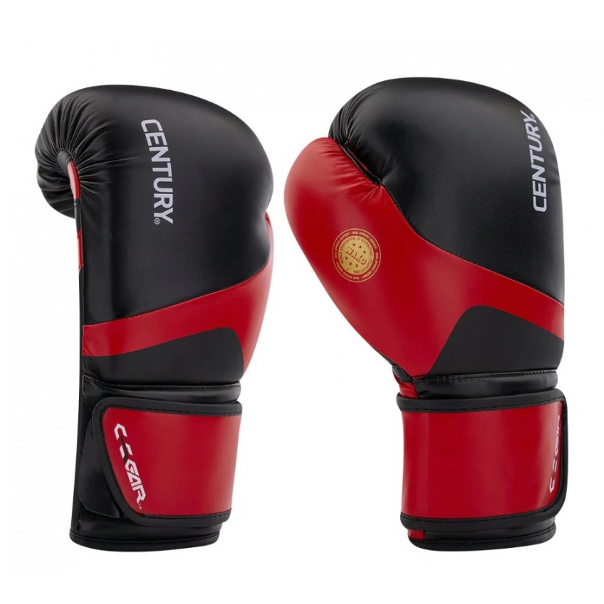 Перчатки для кикбоксинга CENTURY C-GEAR с лицензией WAKO | красно-черный |CENTURY 115540-019