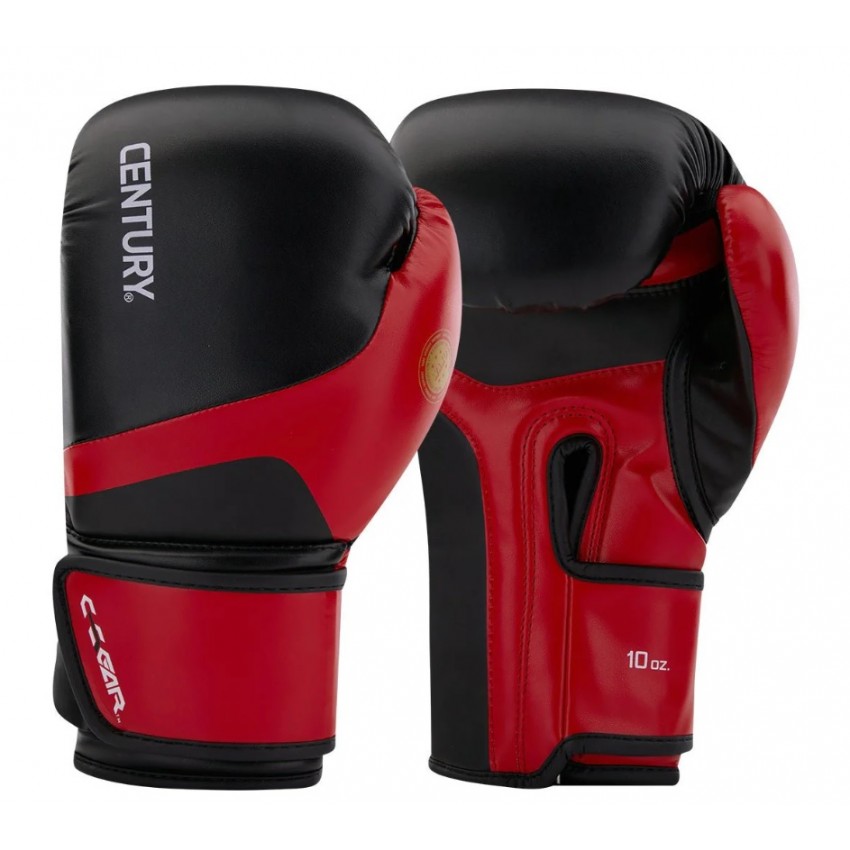 Перчатки для кикбоксинга CENTURY C-GEAR с лицензией WAKO | красно-черный |CENTURY 115540-019