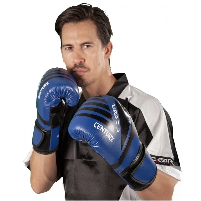Перчатки для кикбоксинга CENTURY C-Gear Integrity с лицензией WAKO | черно-синий | CENTURY 115541-610