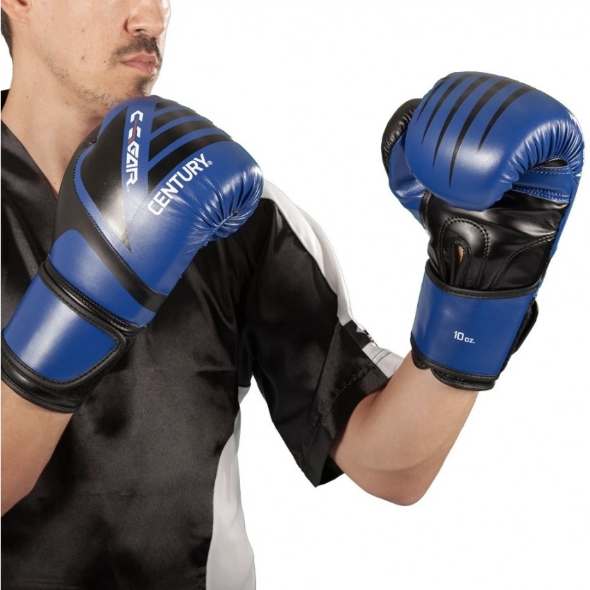 Перчатки для кикбоксинга CENTURY C-Gear Integrity с лицензией WAKO | черно-синий | CENTURY 115541-610