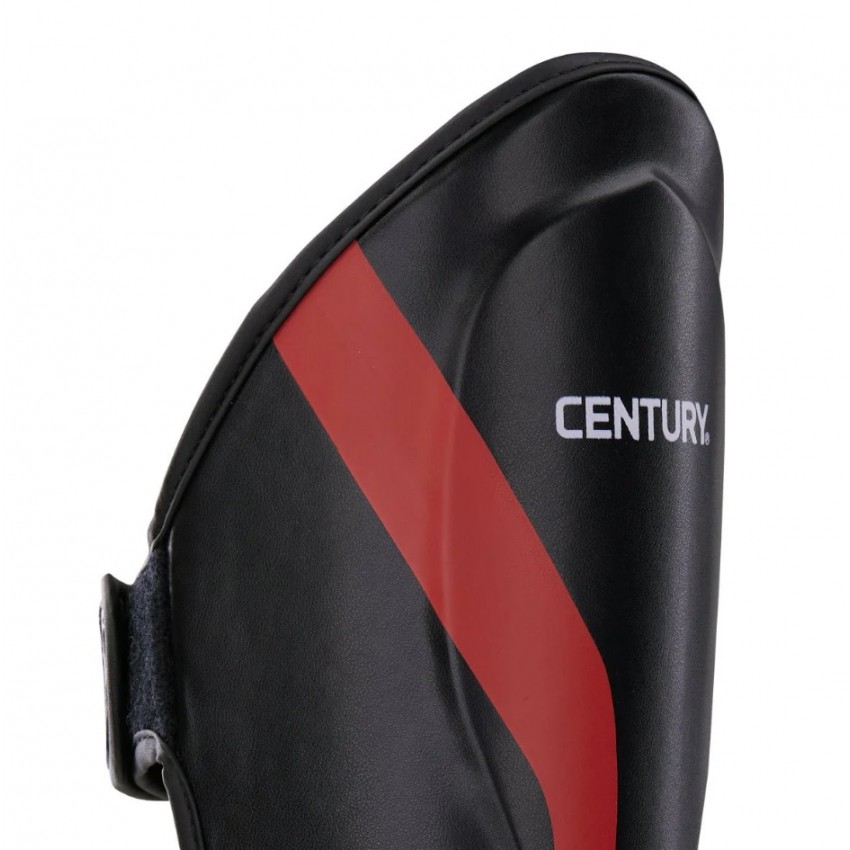 Захист гомілки та стопи CENTURY з ліцензією WAKO | чорний/червоний | CENTURY 117730-019