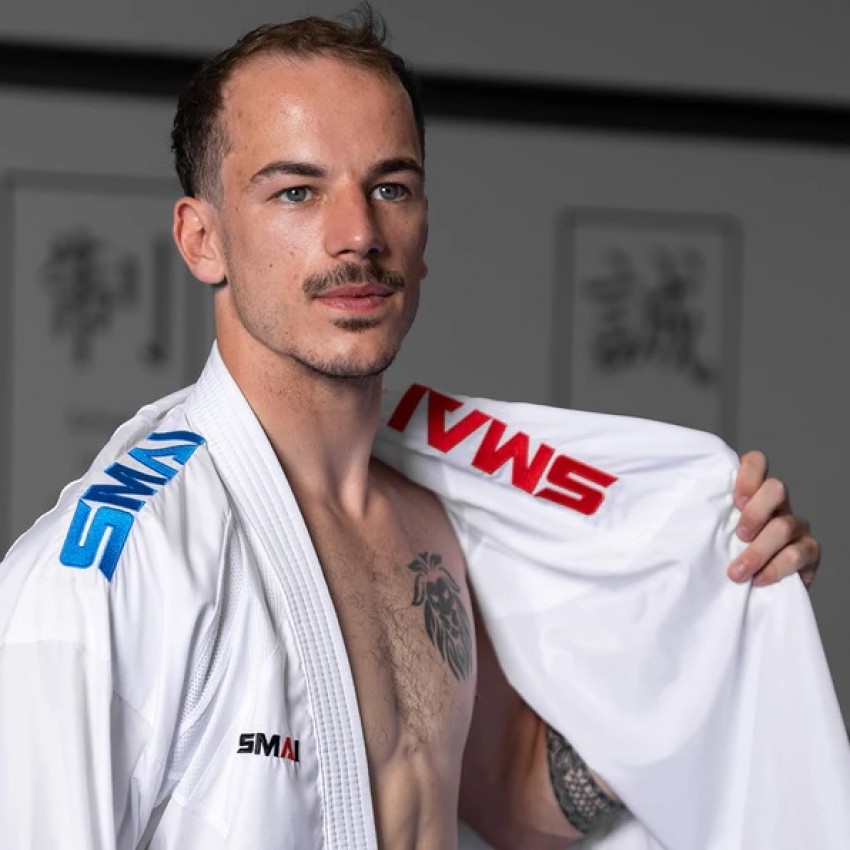 Двостороннє кімоно для карате SMAI INAZUMA RX KUMITE | біле | U-INARX