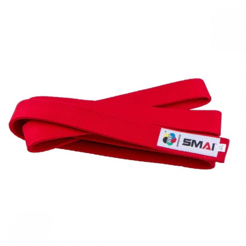 Пояс Smai High Quality Version WKF | красный | SM B004RWKF
