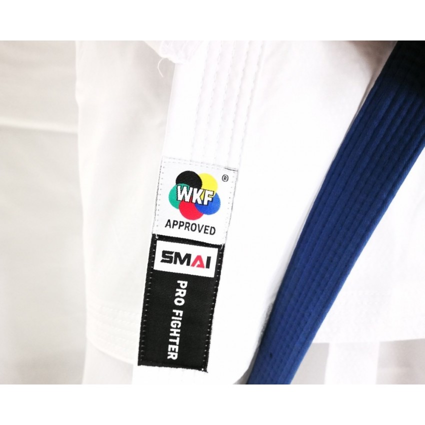 Кімоно "PRO FIGHTER KUMITE GI" з ліцензією WKF | біле | SMAI AS-054