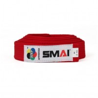 Пояс для кимоно с лицензией WKF | красный | SMAI SM B001RWKF