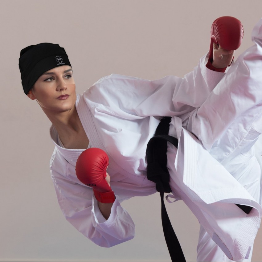 Хиджаб (косынка) WKF | черная | SMAI P-HIJAB