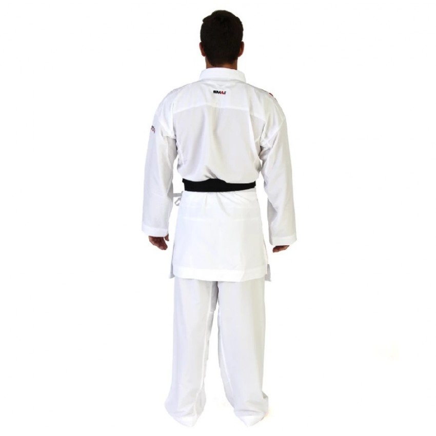 Кімоно для карате "JIN KUMITE GI ELITE" Premier League (червоні смуги на плечах) | біле | SMAI AS-034R