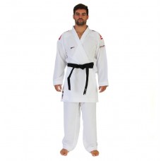 Кімоно для карате "JIN KUMITE GI ELITE" Premier League (червоні смуги на плечах) | біле | SMAI AS-034R
