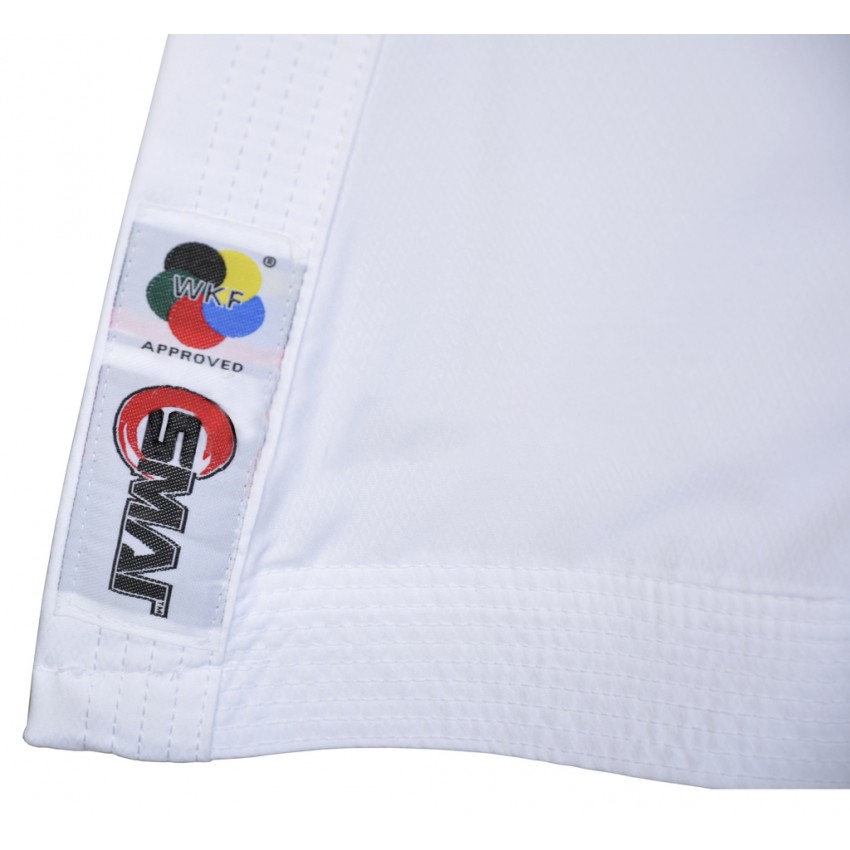 Кімоно для карате "JIN KUMITE GI ELITE" Premier League (червоні смуги на плечах) | біле | SMAI AS-034R