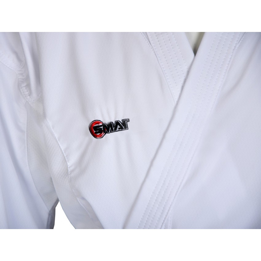 Кімоно для карате "JIN KUMITE GI ELITE" Premier League (червоні смуги на плечах) | біле | SMAI AS-034R