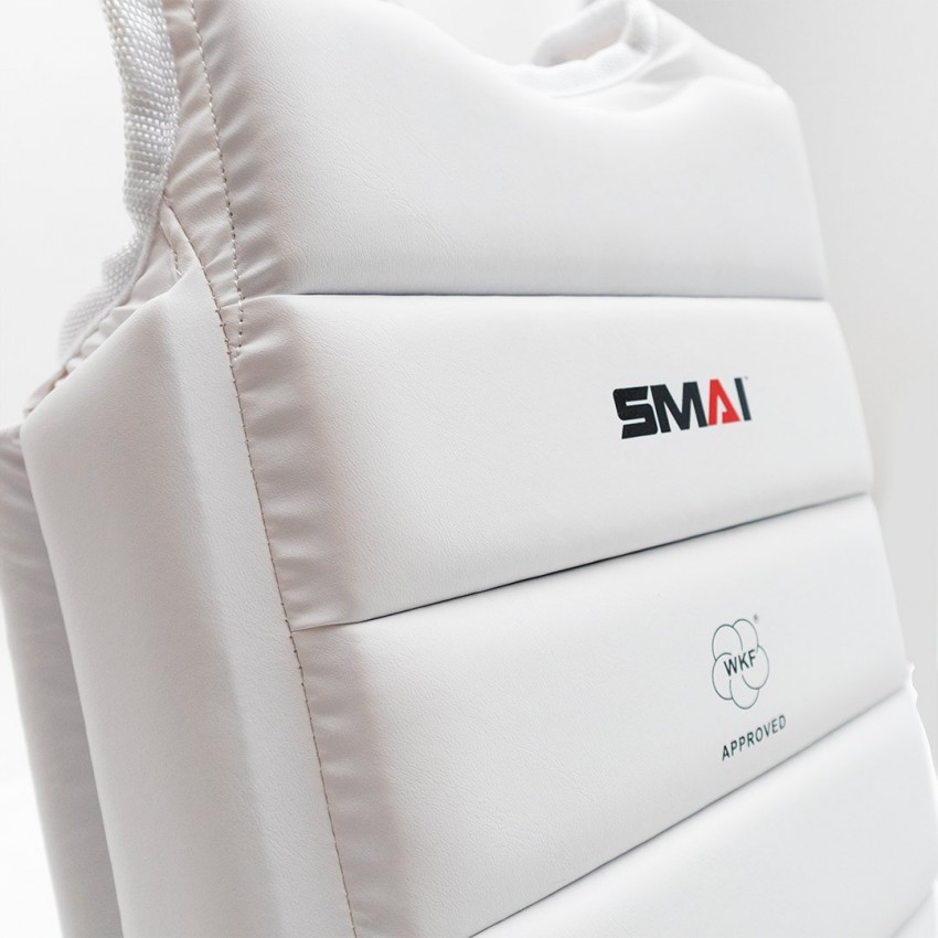 Захист тулуба для дітей з ліцензією WKF | біла | SMAI SMB 132